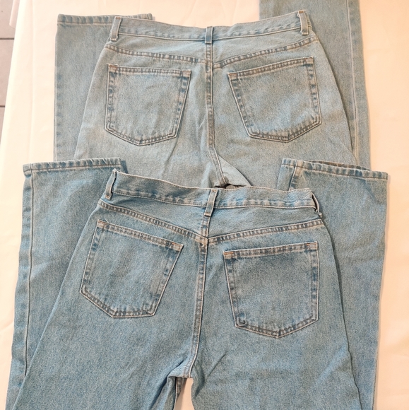 2 George Regular Denim Jeans Men 32X30 Blue Med Wash Straight Leg Pockets - Picture 3 of 13